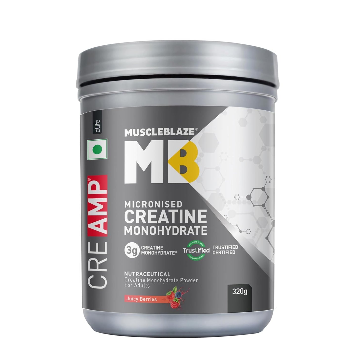 MuscleBlaze Micronised Creatine Monohydrate CreAMP Powder