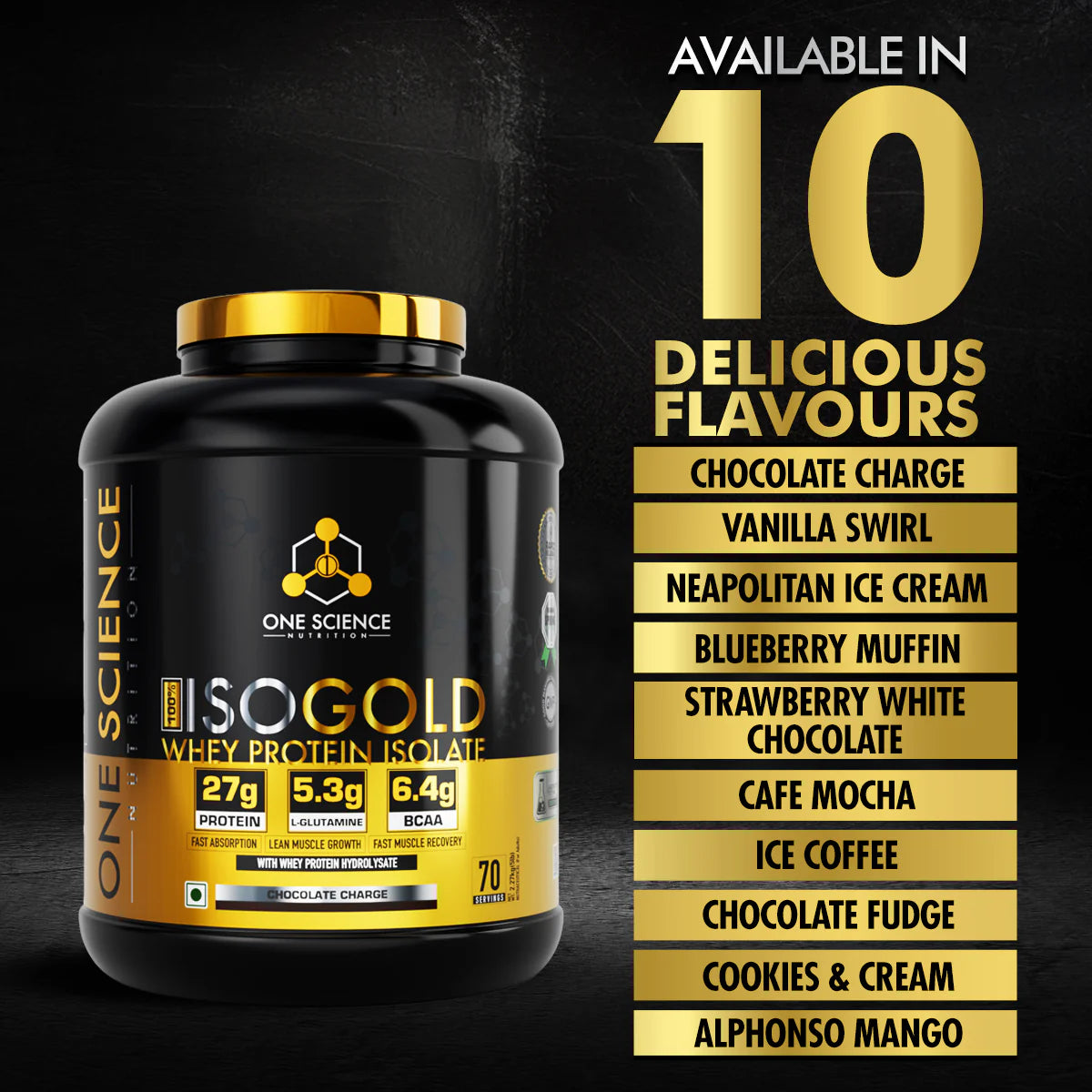 One Science Nutrition 100% Iso Gold Whey Protein