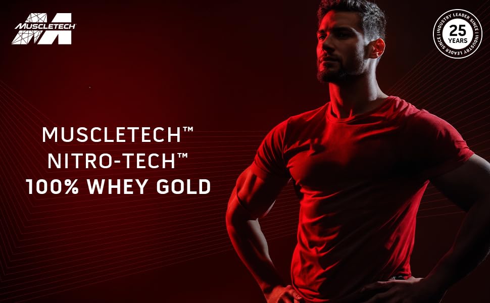 MuscleTech Nitrotech 100% Whey Gold | 24G Of Pure  Whey Protein Isolate