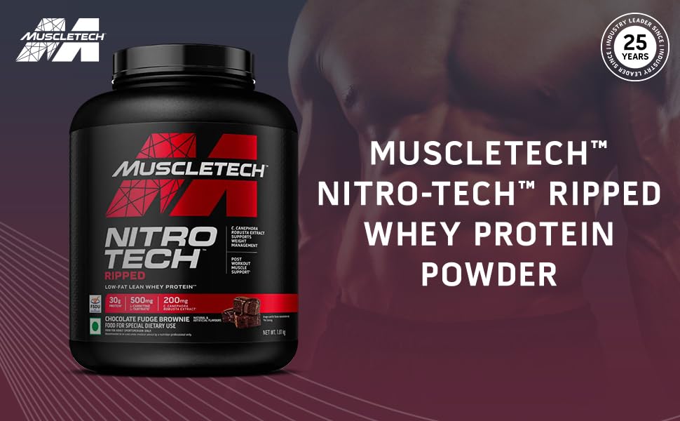 MuscleTech Nitrotech Ripped Low Fat Lean Whey Protein