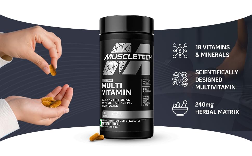 MuscleTech Platinum Multivitamin | 60 Tablets