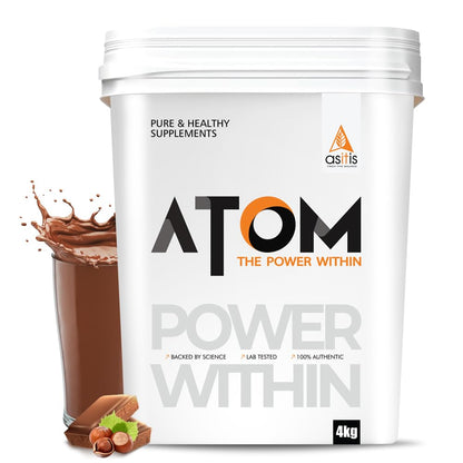 AS-IT-IS Nutrition ATOM Whey Protein 27g protein Isolate & Concentrate
