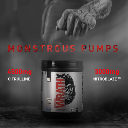 MuscleBlaze Pre Workout Wrathx With Creapure,Nitroblaze & Bioperine