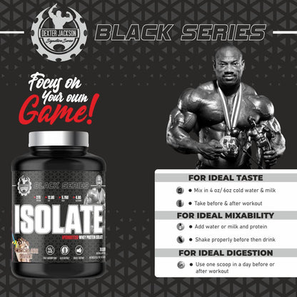 Dexter Jackson Black Series Hydrolyzed Whey Protein Isolate 2.27kg 5lbs 76 Servings