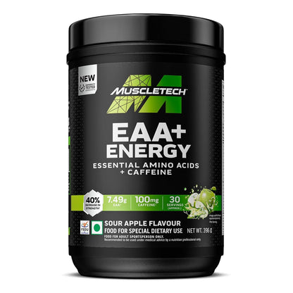 MuscleTech Eaa + Energy | Essential Amino Acids + 100Mg Caffeine | 30 Servings 396gm