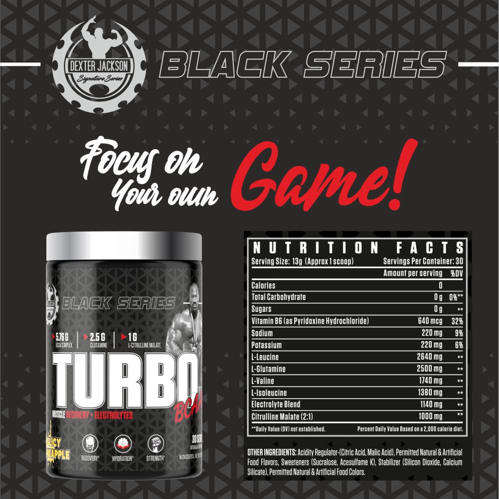 Dexter Jackson Black Series Turbo Bcaa | 30 Servings (390GM)