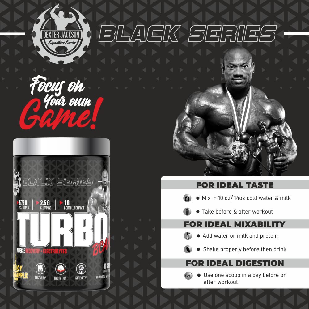 Dexter Jackson Black Series Turbo Bcaa | 30 Servings (390GM)