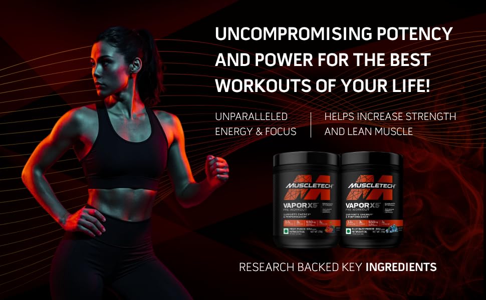 MuscleTech Vapor X5 Pre Workout Powder 30 Servings 270g