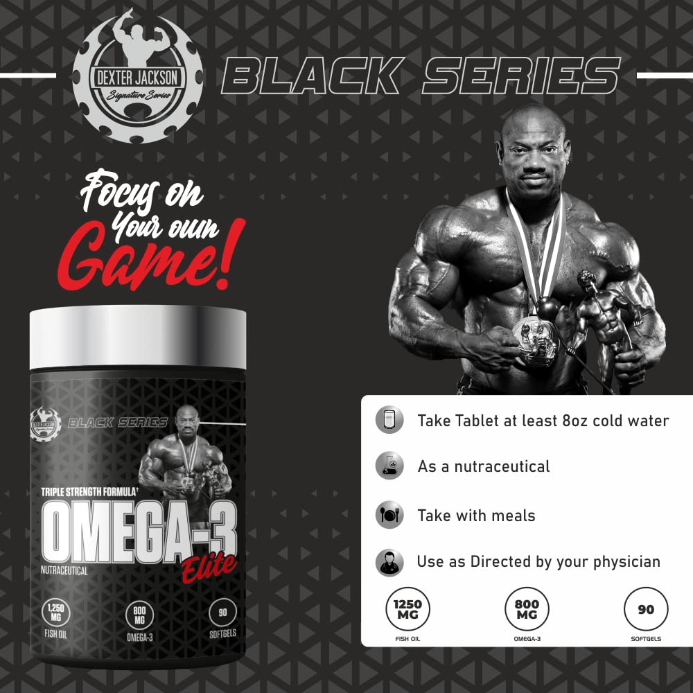 Dexter Jackson Black Series Omega-3 Elite | 90 Softgels