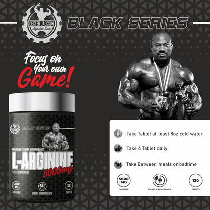 Dexter Jackson Black Series L-Arginine - 5000Mg 120 Tablets