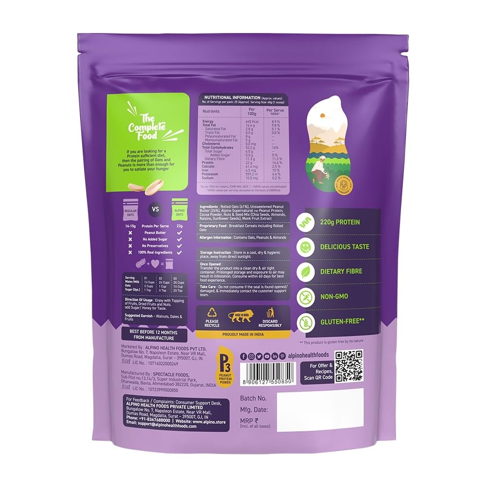 ALPINO 22% High Protein Super Oats Chocolate