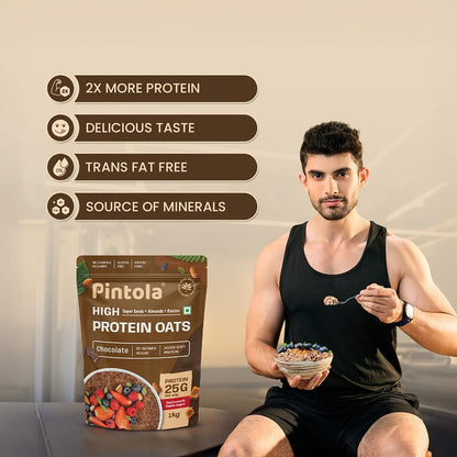 PINTOLA 25g High Protein Oats 1kg Chocolate