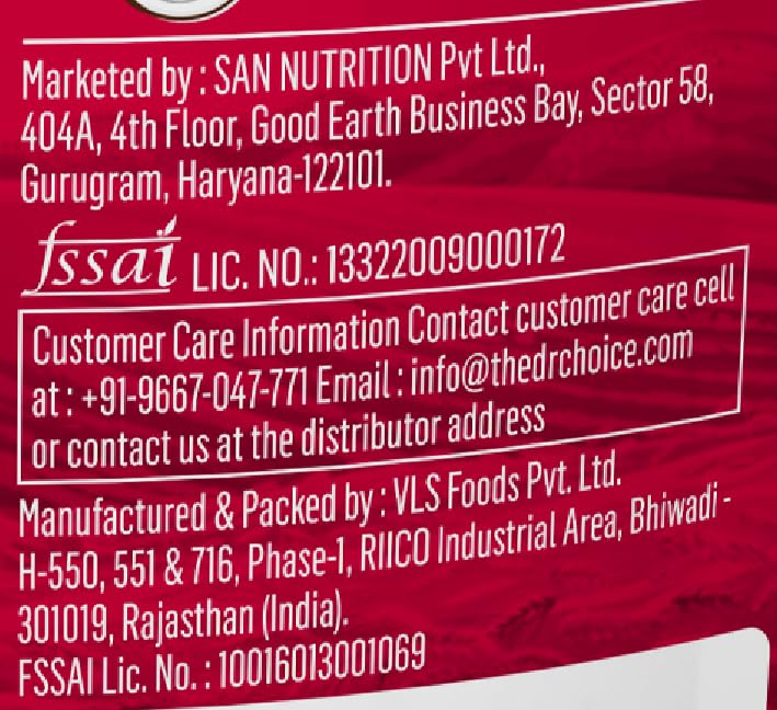 DOCTORS CHOICE (DC) High Protein Oats 750g Dark Choco Berry