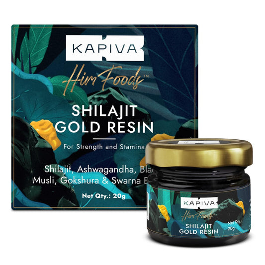Kapiva Shilajit/Shilajeet Gold Resin - 20g | 500mg/Serving | 40 Servings