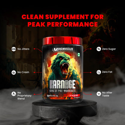 Bigmuscles Nutrition Karnage Pre workout 60 Servings 300gm