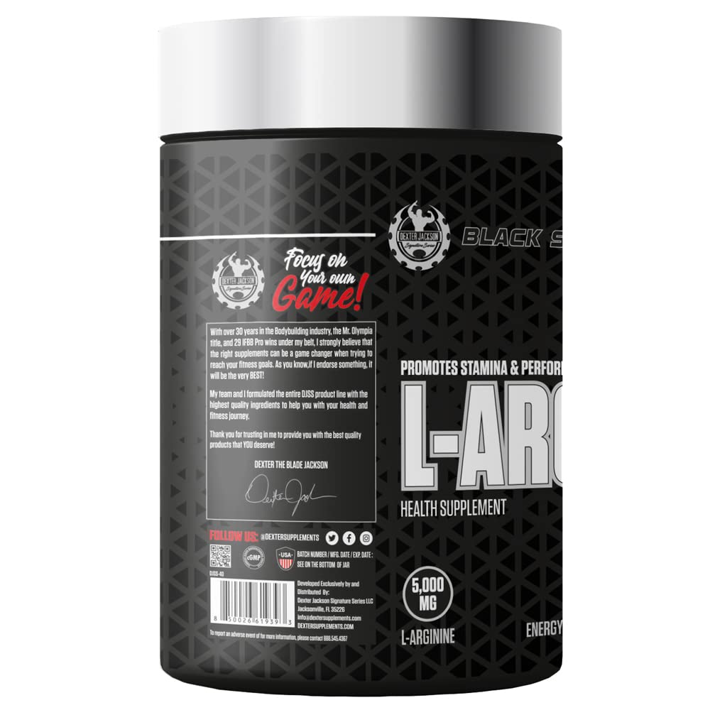 Dexter Jackson Black Series L-Arginine - 5000Mg 120 Tablets
