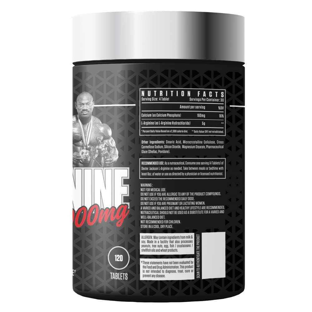 Dexter Jackson Black Series L-Arginine - 5000Mg 120 Tablets