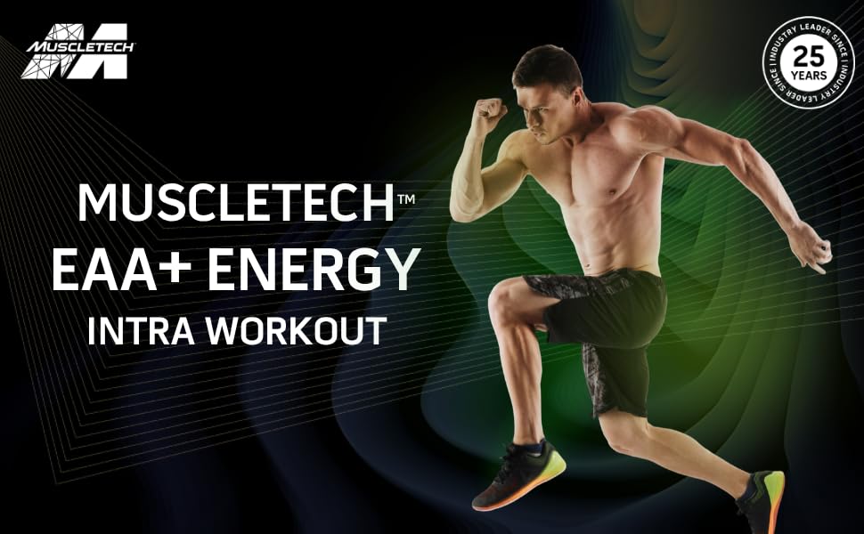 MuscleTech Eaa + Energy | Essential Amino Acids + 100Mg Caffeine | 30 Servings 396gm