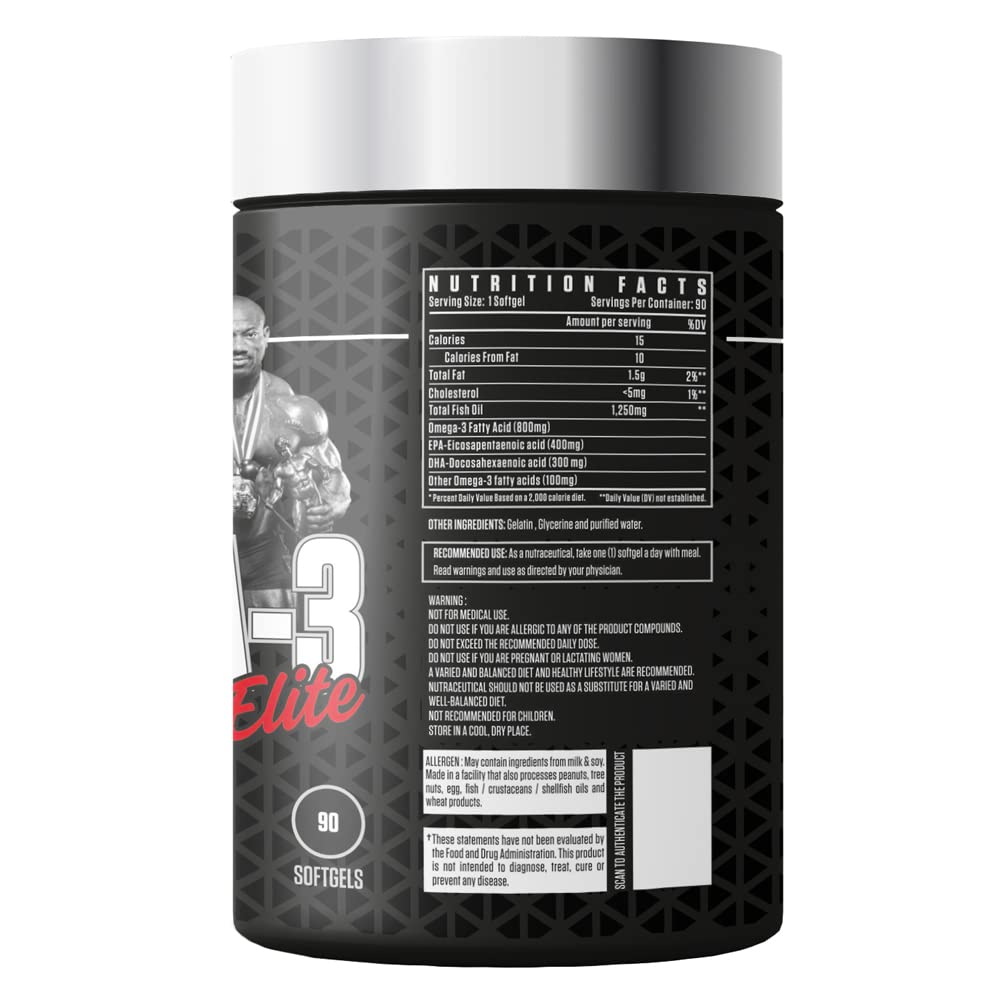 Dexter Jackson Black Series Omega-3 Elite | 90 Softgels
