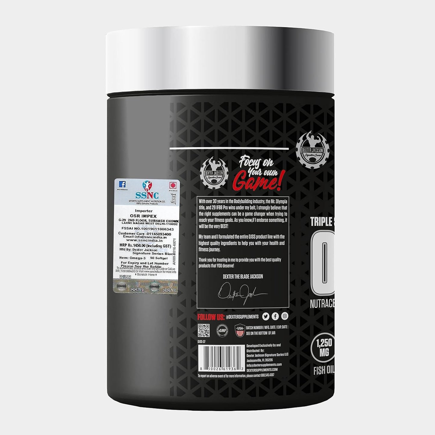 Dexter Jackson Black Series Omega-3 Elite | 90 Softgels