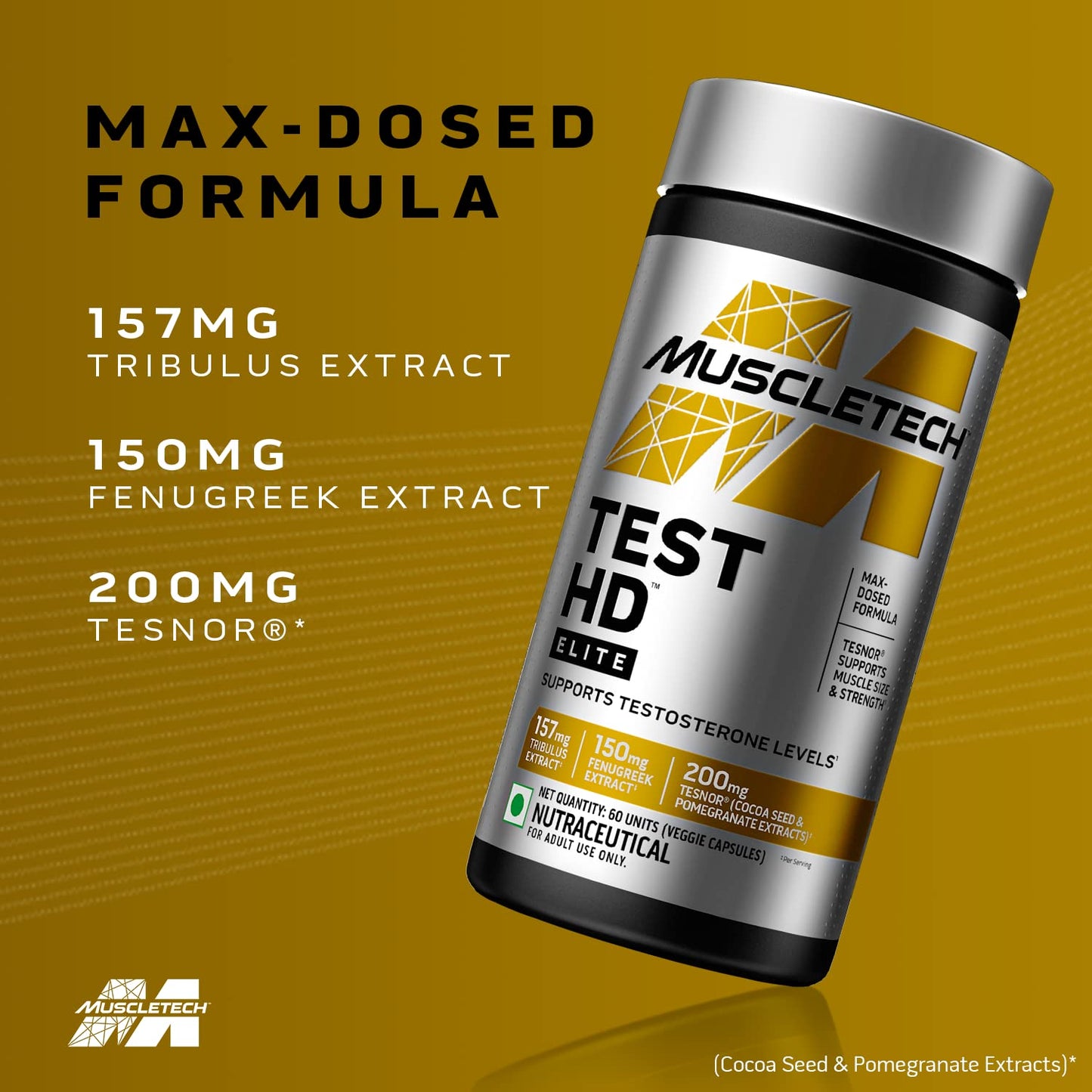 MuscleTech Test HD Elite 60 Capsules
