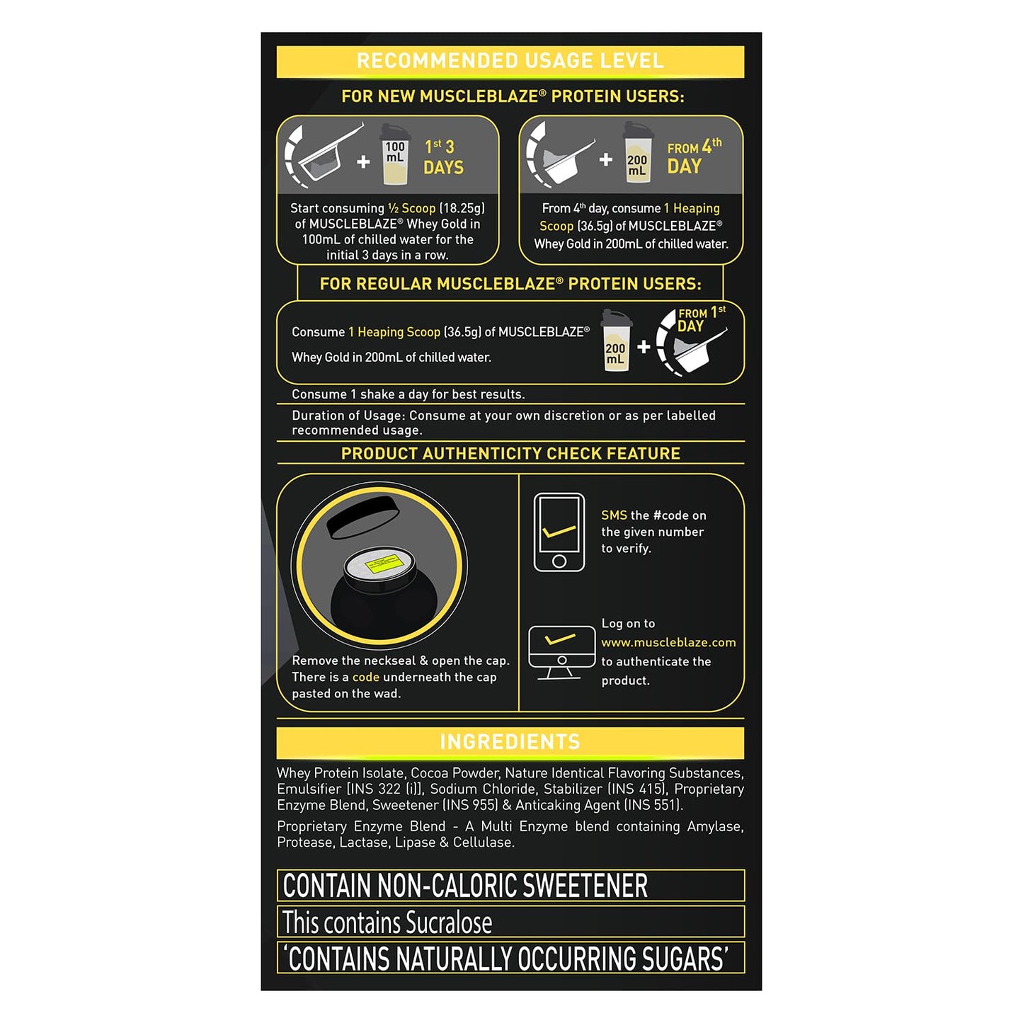 MuscleBlaze Whey Gold 100% Whey Protein Isolate