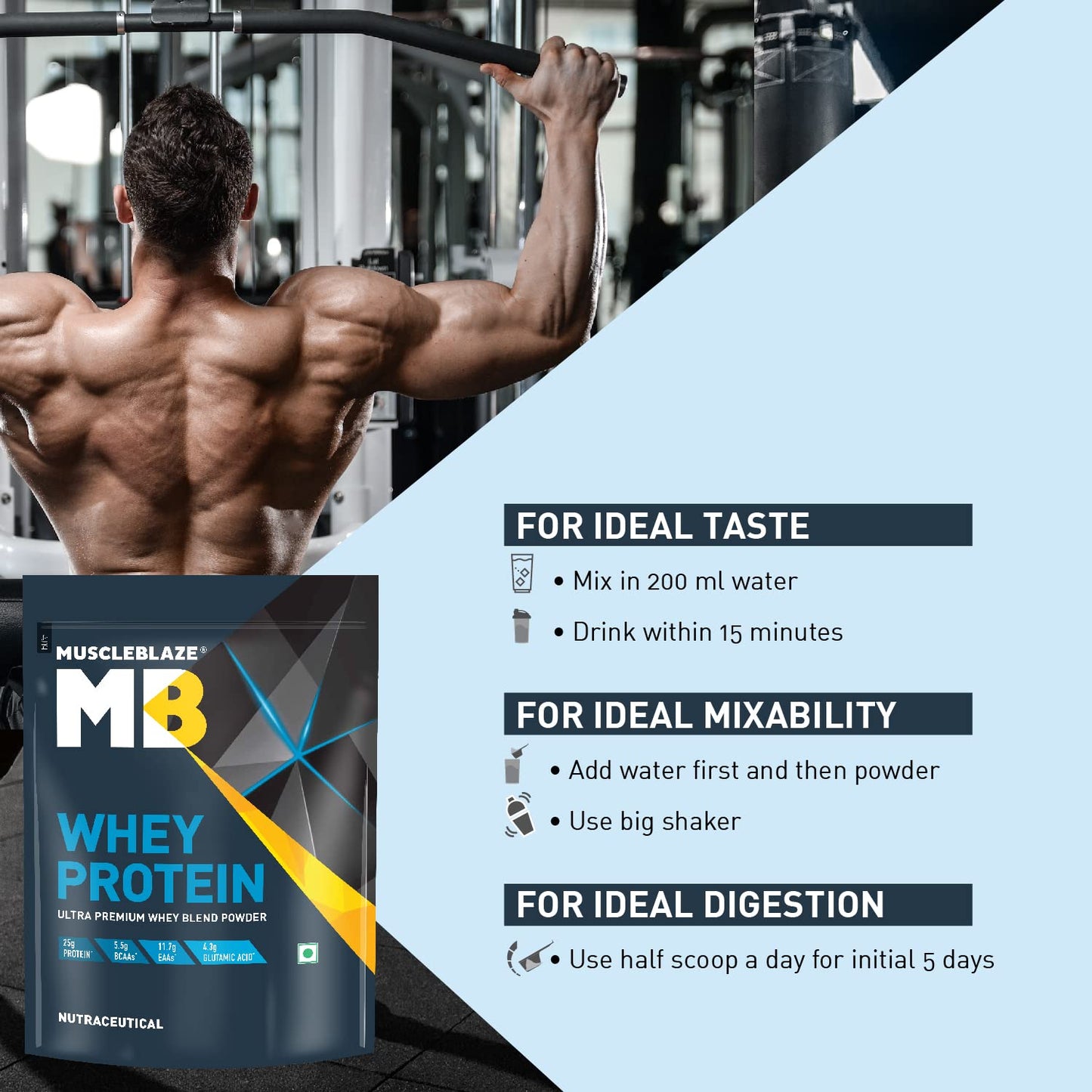 MuscleBlaze 100% Whey Protein | Ultra Premium Blend