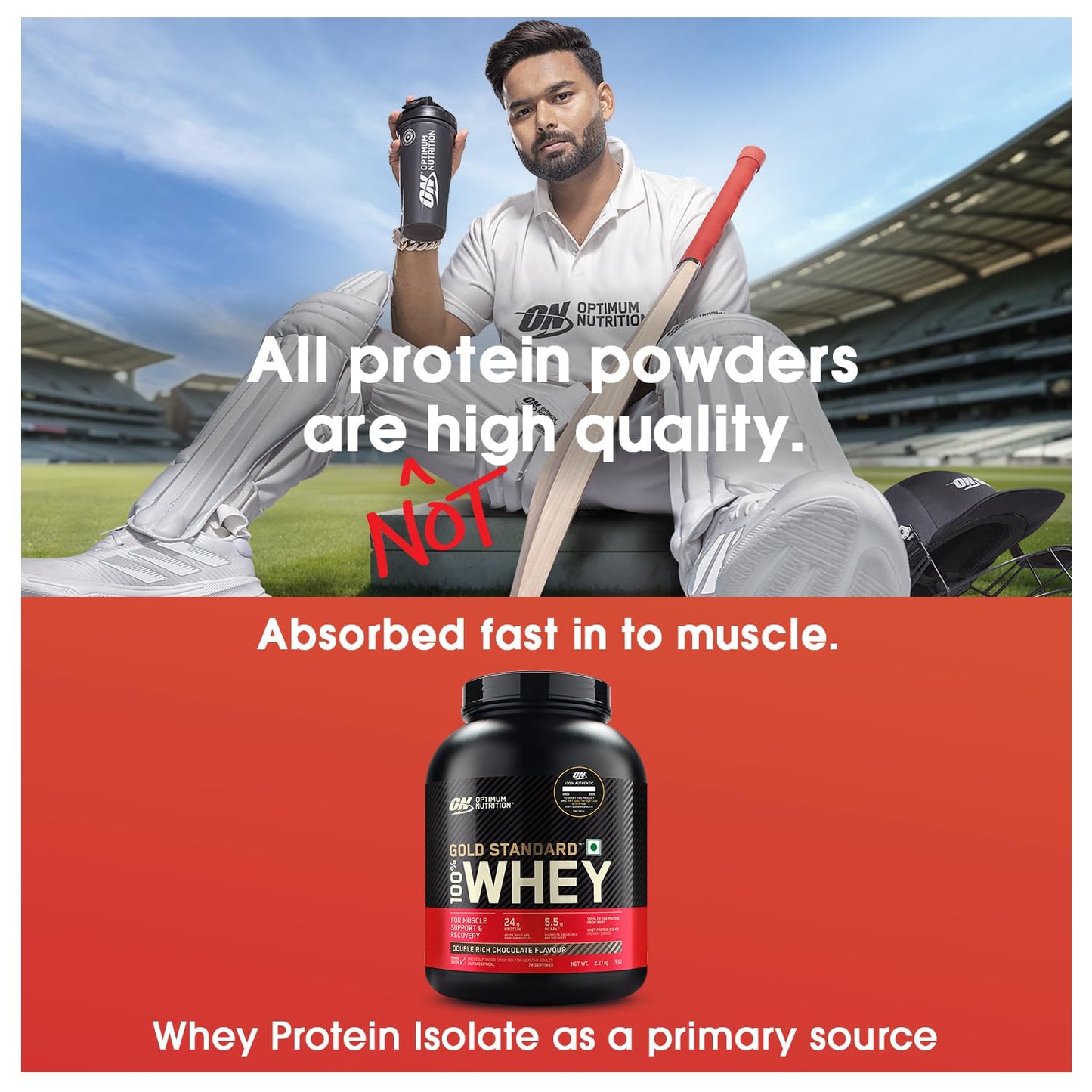 Optimum Nutrition (ON) Gold Standard 100% Whey Protein Powder
