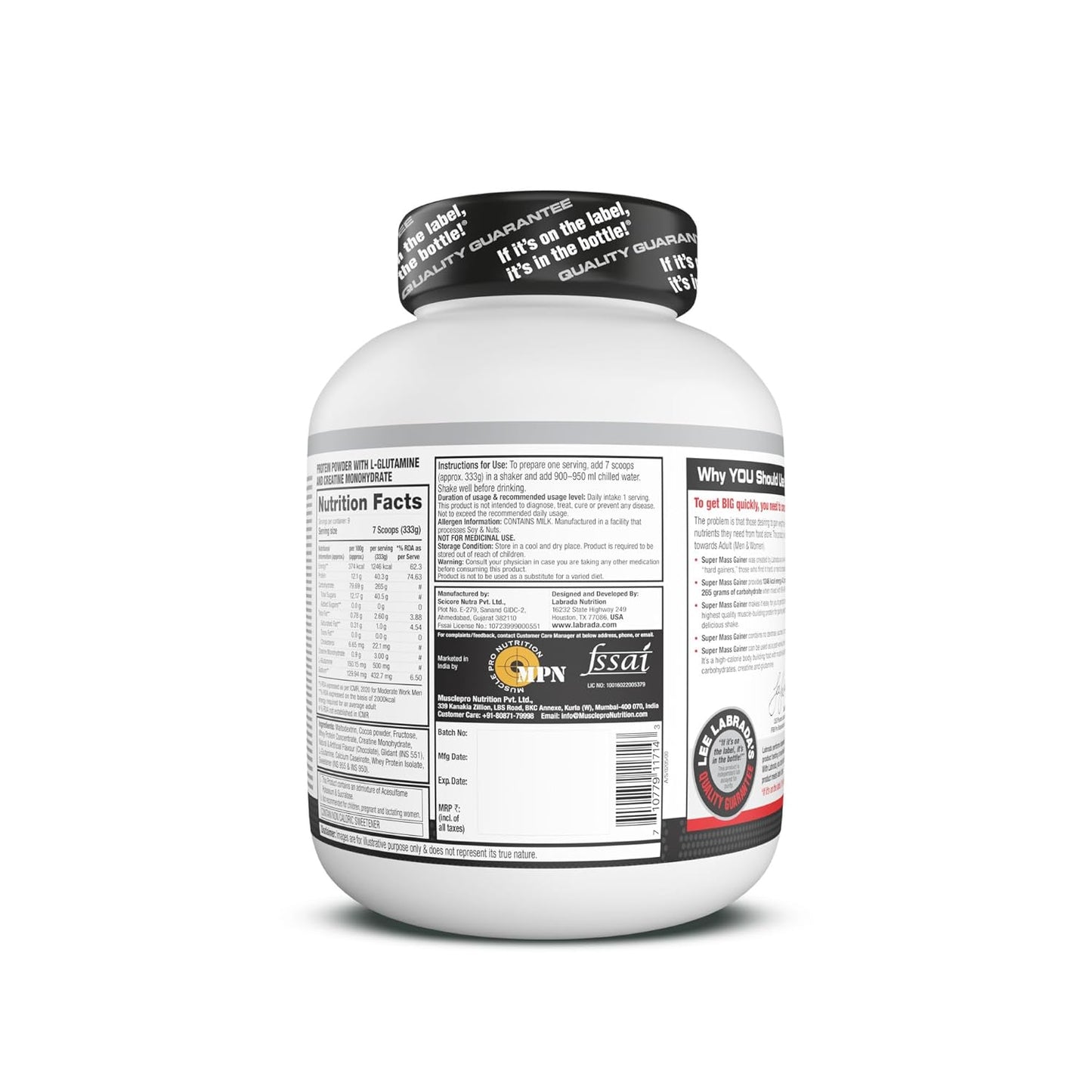 Labrada Super Mass Gainer Powder