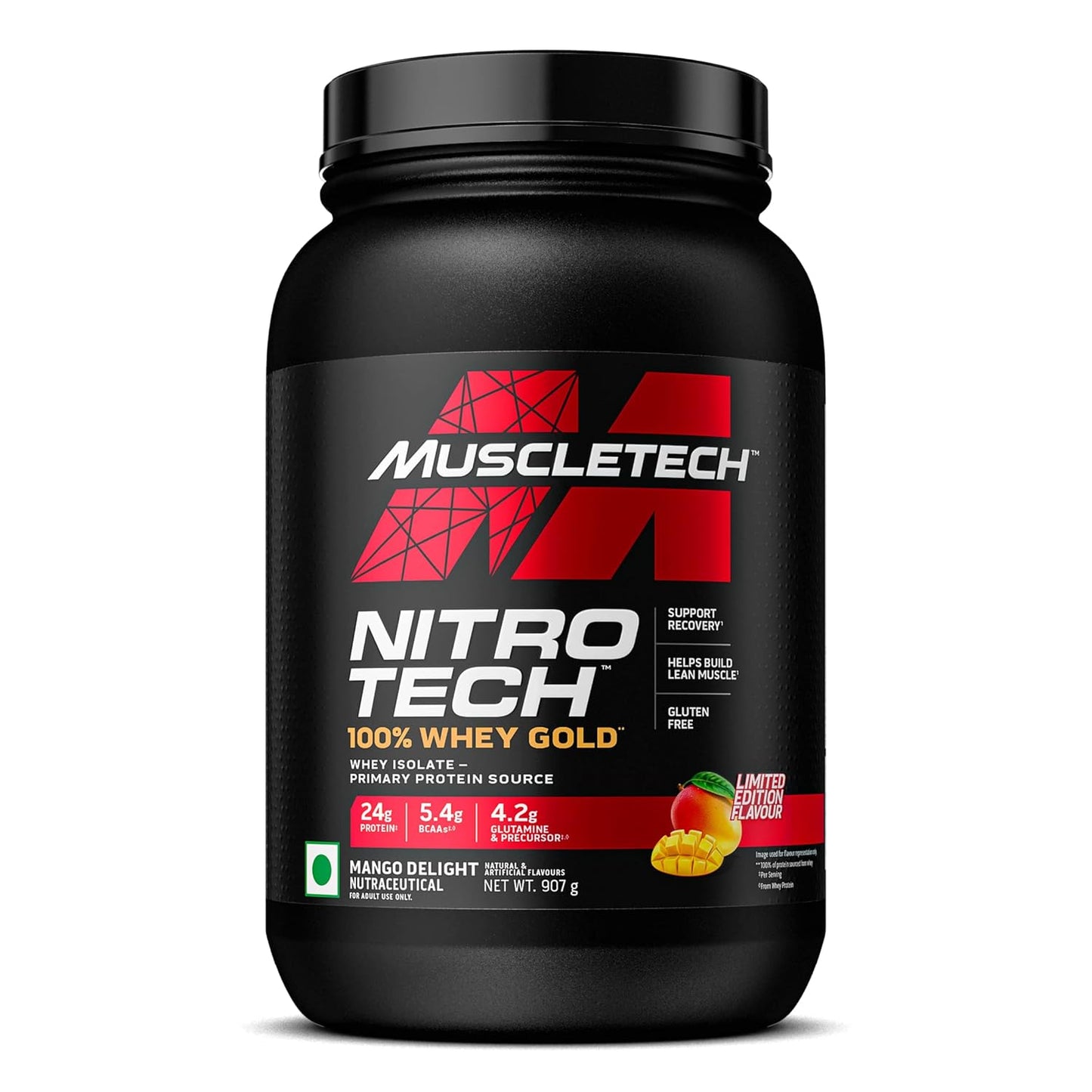 MuscleTech Nitrotech 100% Whey Gold | 24G Of Pure  Whey Protein Isolate