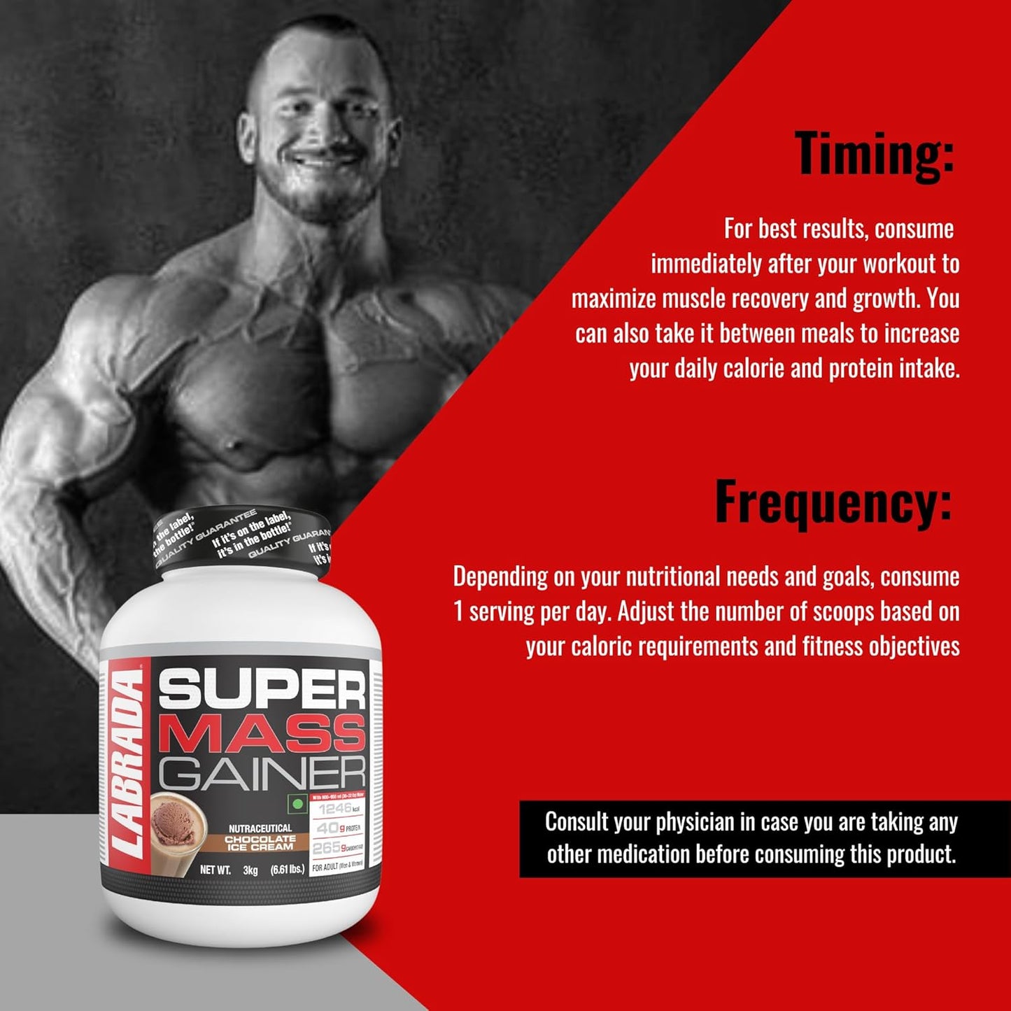 Labrada Super Mass Gainer Powder