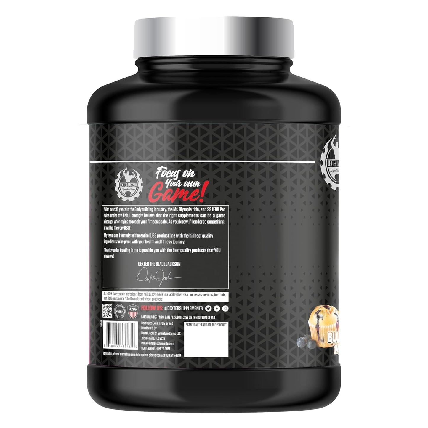 Dexter Jackson Black Series Whey Protein 2.27kg 5lbs 76 Servings