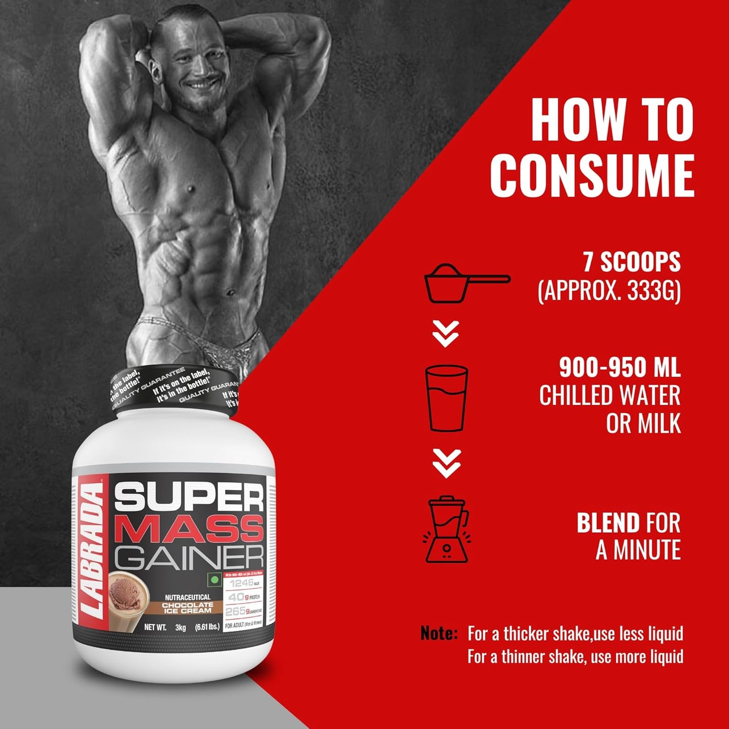 Labrada Super Mass Gainer Powder