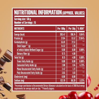 DOCTORS CHOICE (DC) High Protein Oats 750g Dark Choco Berry
