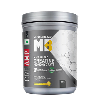 MuscleBlaze Micronised Creatine Monohydrate CreAMP Powder
