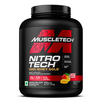 MuscleTech Nitrotech 100% Whey Gold | 24G Of Pure  Whey Protein Isolate