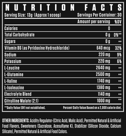 Dexter Jackson Black Series Turbo Bcaa | 30 Servings (390GM)