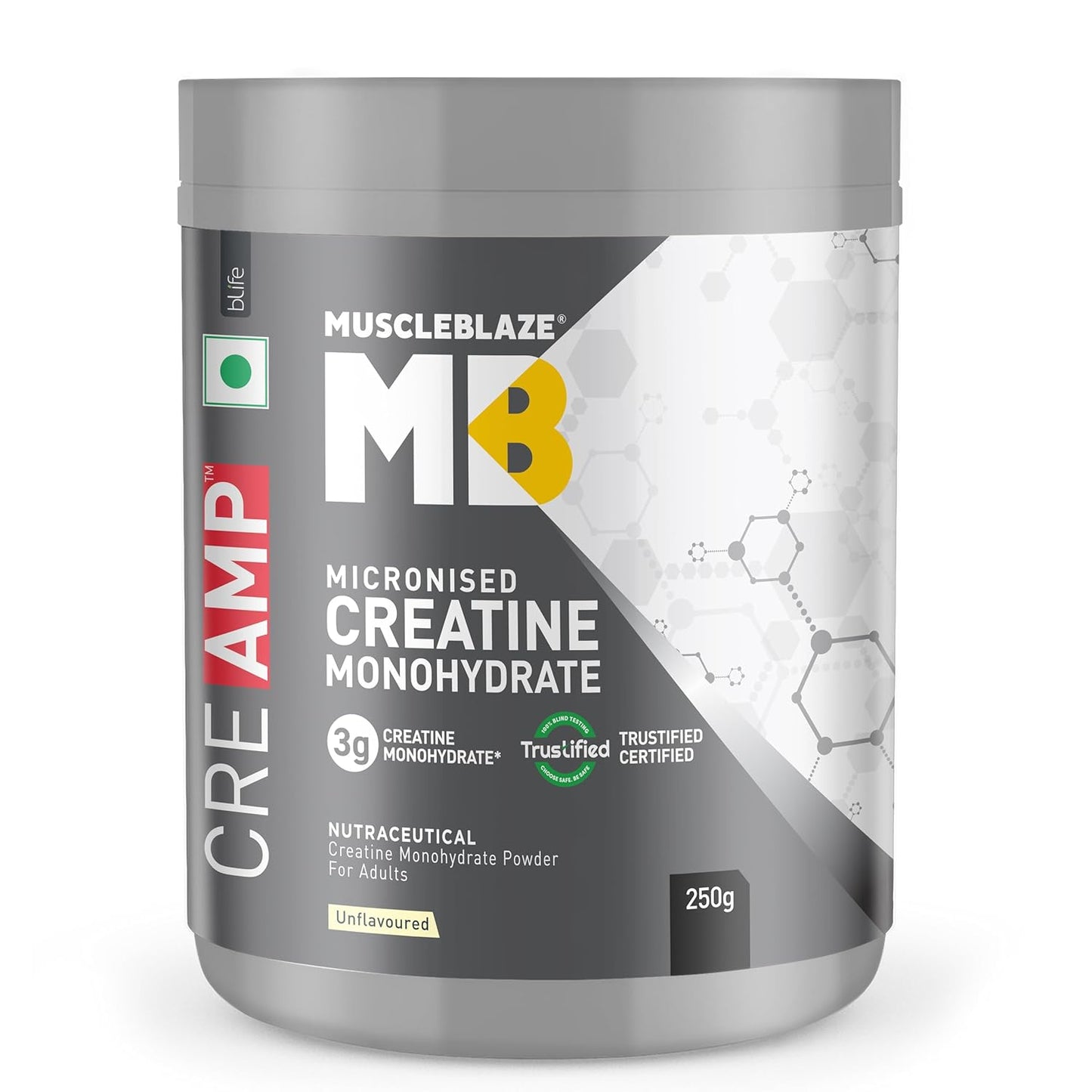 MuscleBlaze Micronised Creatine Monohydrate CreAMP Powder