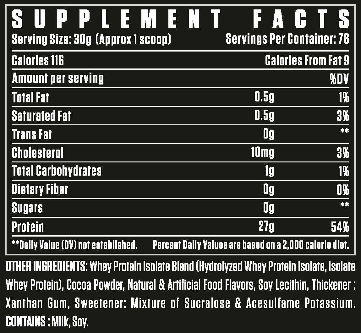 Dexter Jackson Black Series Hydrolyzed Whey Protein Isolate 2.27kg 5lbs 76 Servings