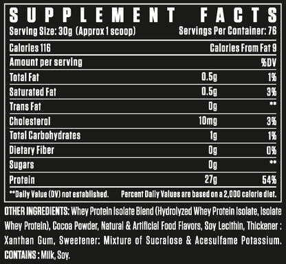 Dexter Jackson Black Series Hydrolyzed Whey Protein Isolate 2.27kg 5lbs 76 Servings