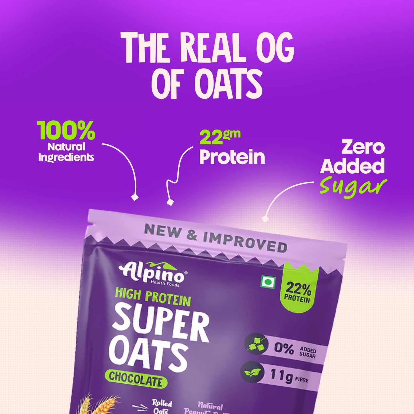 ALPINO 22% High Protein Super Oats Chocolate