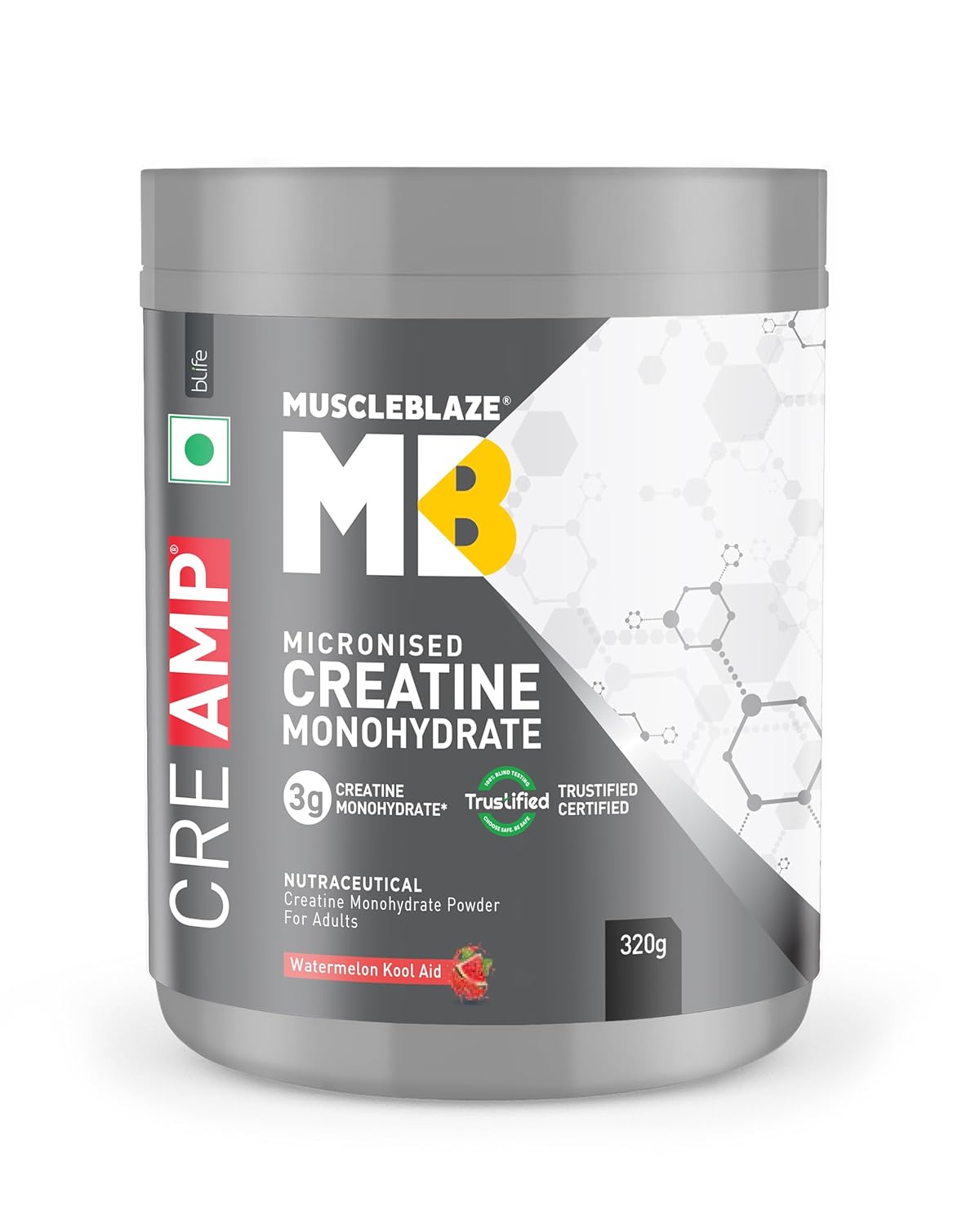 MuscleBlaze Micronised Creatine Monohydrate CreAMP Powder