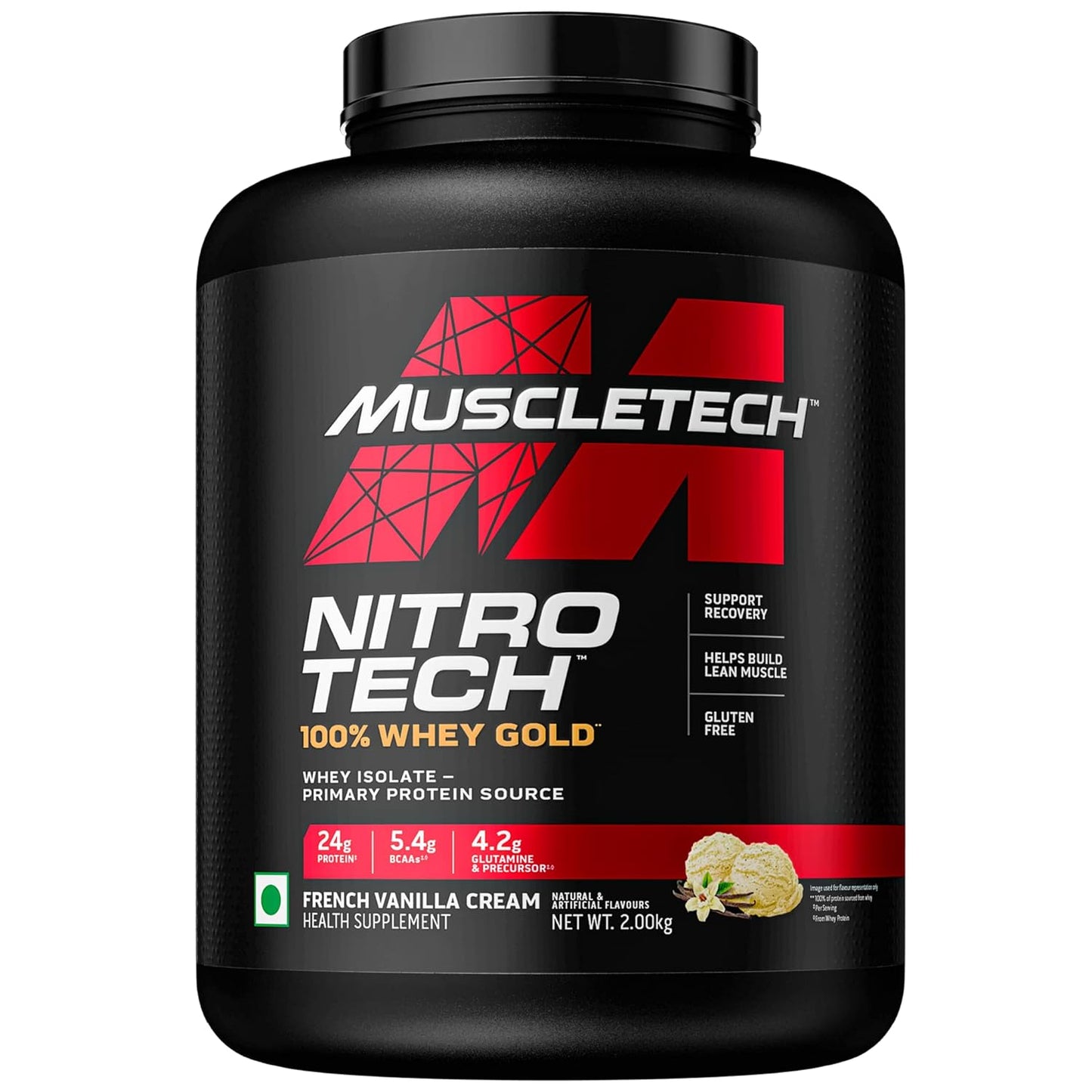 MuscleTech Nitrotech 100% Whey Gold | 24G Of Pure  Whey Protein Isolate