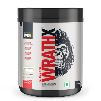 MuscleBlaze Pre Workout Wrathx With Creapure,Nitroblaze & Bioperine
