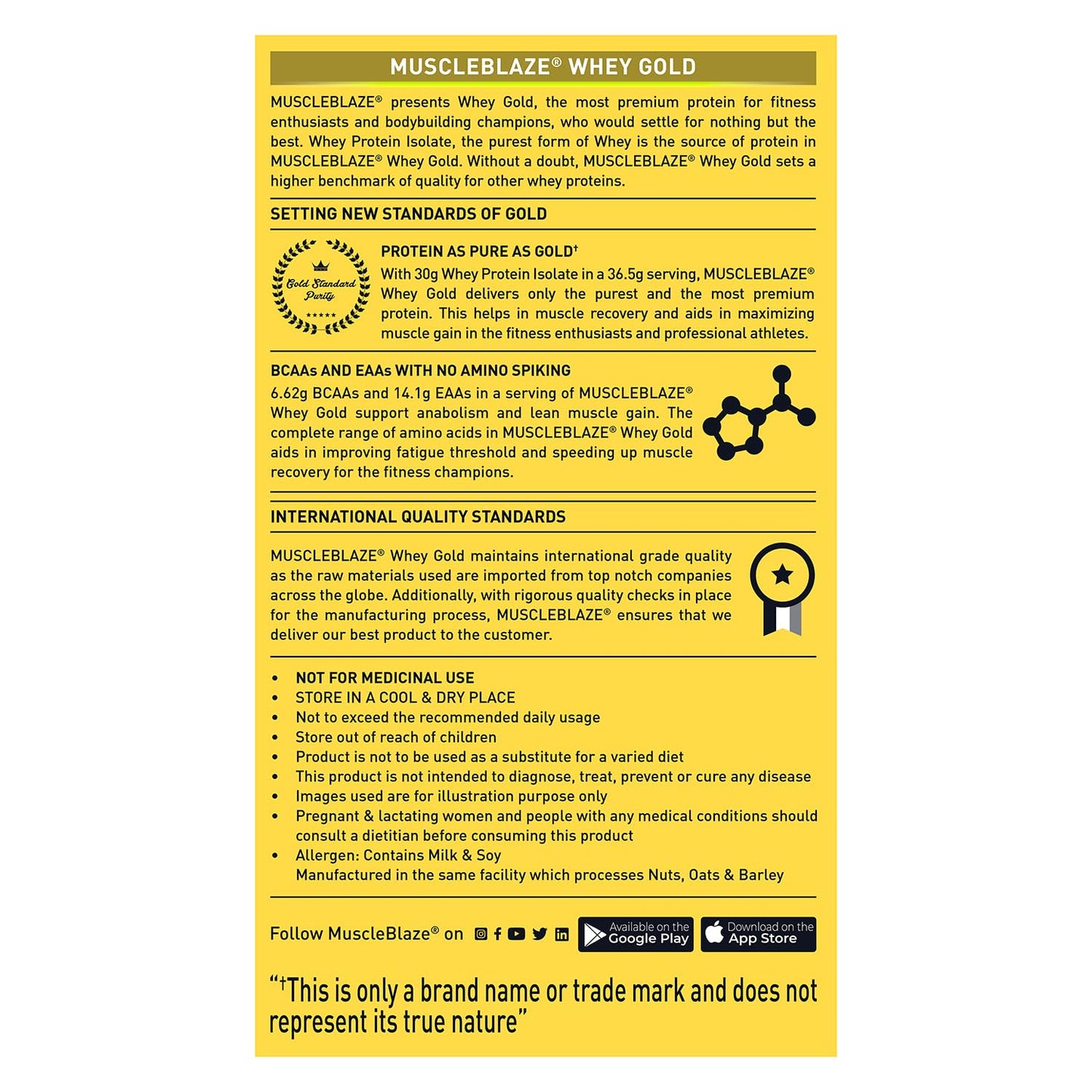 MuscleBlaze Whey Gold 100% Whey Protein Isolate