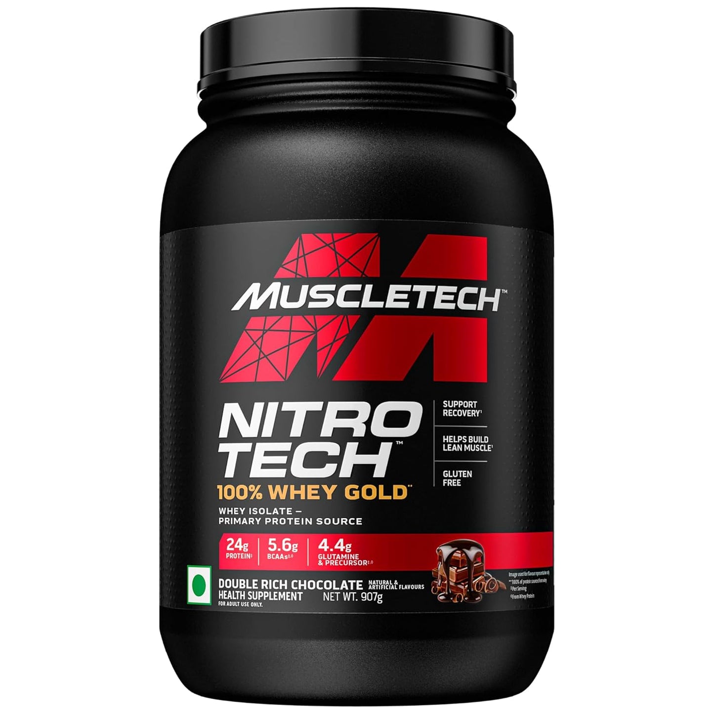 MuscleTech Nitrotech 100% Whey Gold | 24G Of Pure  Whey Protein Isolate