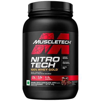 MuscleTech Nitrotech 100% Whey Gold | 24G Of Pure  Whey Protein Isolate