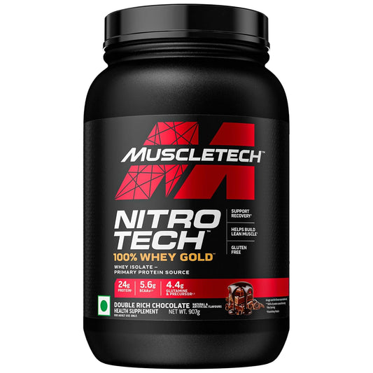 MuscleTech Nitrotech 100% Whey Gold | 24G Of Pure  Whey Protein Isolate