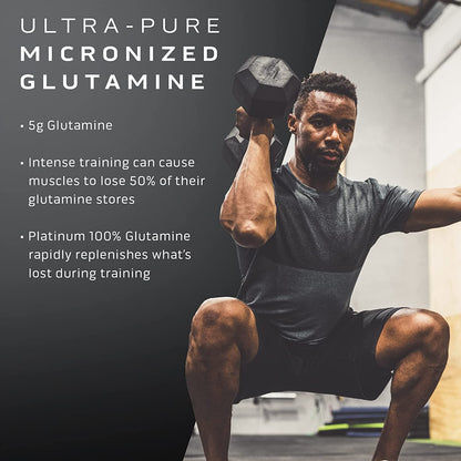 Muscletech Platinum 100% Glutamine | Unflavored (50 Servings) - 250 grams