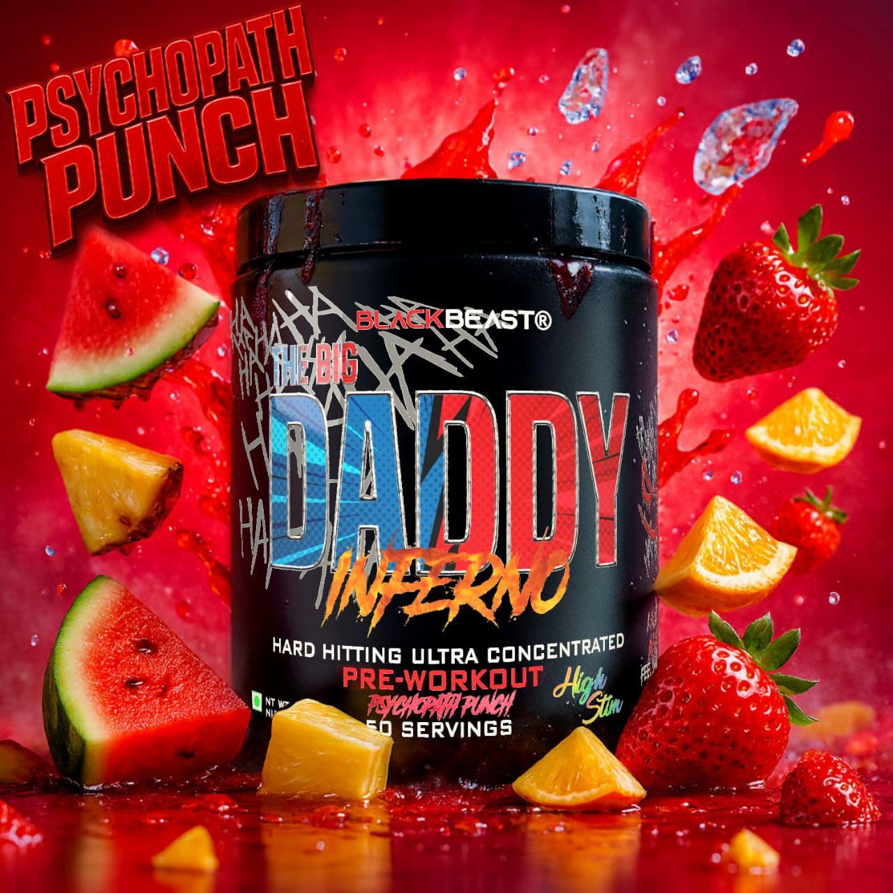Black Beast The Big Daddy Inferno Pre workout 50 Servings 300gm